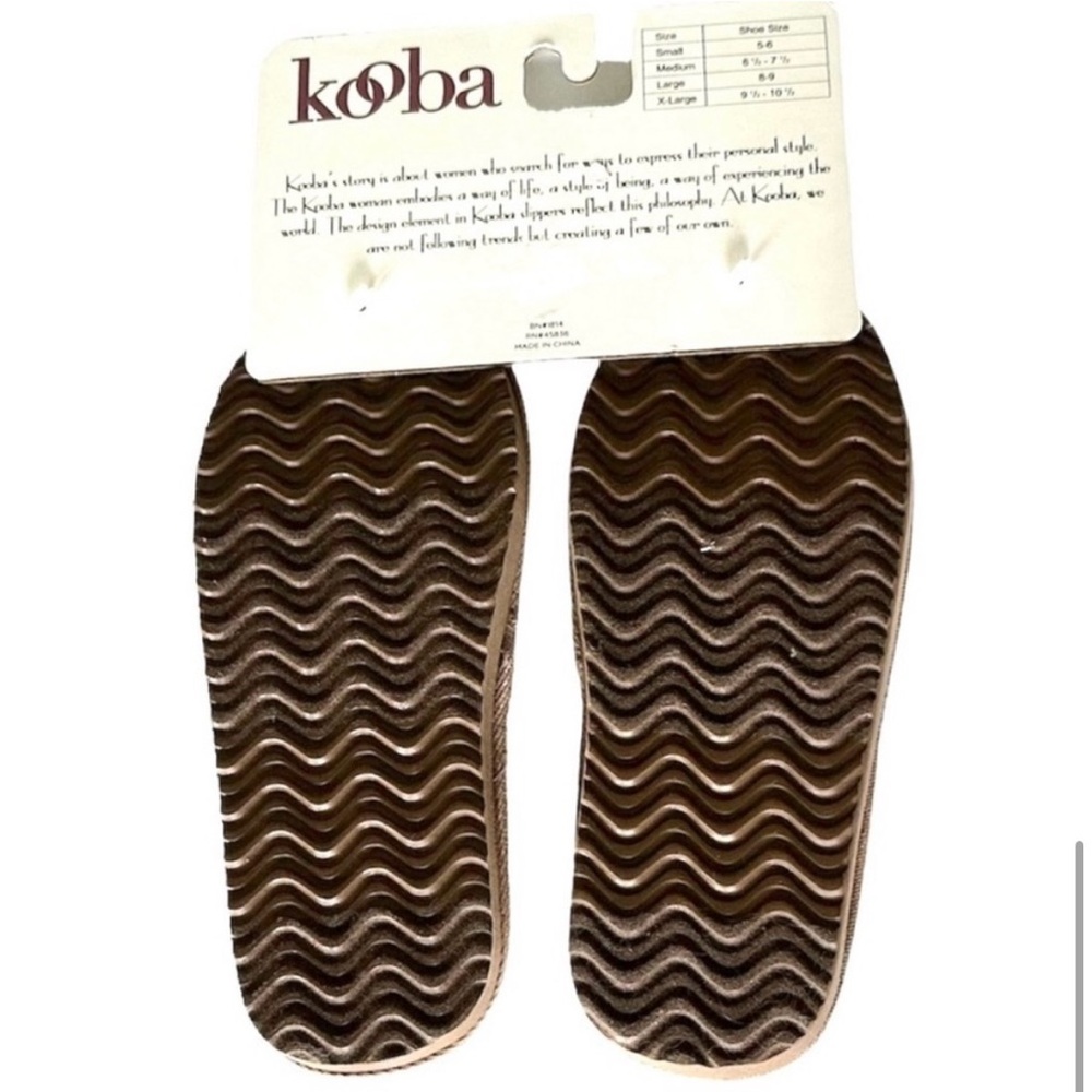 Kooba Women’s Slippers Small Memory Foam Pink Metallic NWT - Picture 5 of 5